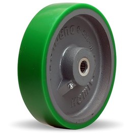 Hamilton W-820-D-3/4 Duralast Polyurethane Wheel - 8" Diameter, Cast Iron Core, Heavy-Duty Industrial Use