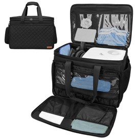 FURIMETY Steam Cleaner Carrying Bag Compatible with Dupray Neat Steam Cleaner, Multiple Storage Pockets for Dupray Neat Plus Steam Cleaner and Accessories, Bag Only, Quilted Black