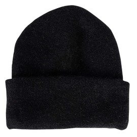 Genuine Merino Wool and Possumdown Blended Beanie | Unisex | Comfy, Light, and Quick-Drying Black