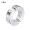 sourcing map 4pcs Double Split Clamp-On Shaft Collar for 1"