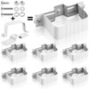 Hicarer 6 Sets Gutter Downspout Straps 2x3 and Downspout Wall