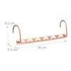 Relaxdays Space-saving hangers, set of 6, for 12 hangers, horizontal