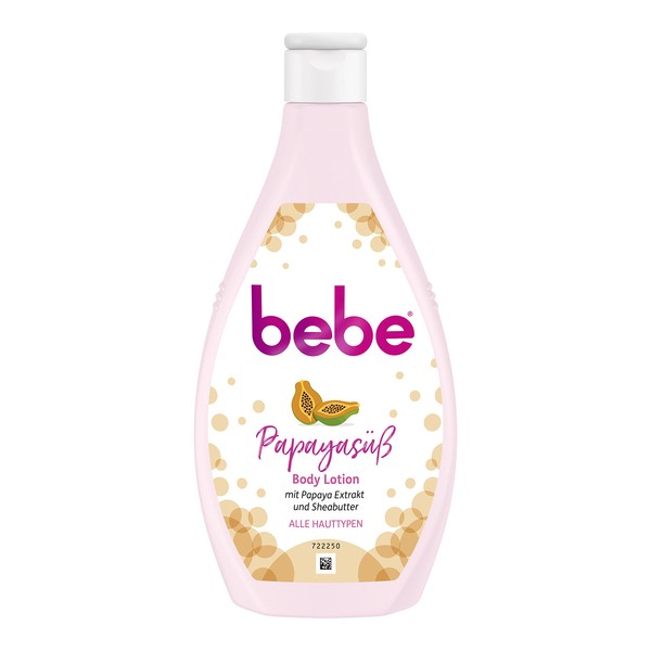 bebe Papayasüß Body Lotion with Papaya Extract and Shea Butter, Skin Care Body Lotion for All Skin Types (1 x 400 ml)