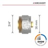 KIRCHHOFF MSVR Pipe, Set of 5, Compression Fitting 16 mm