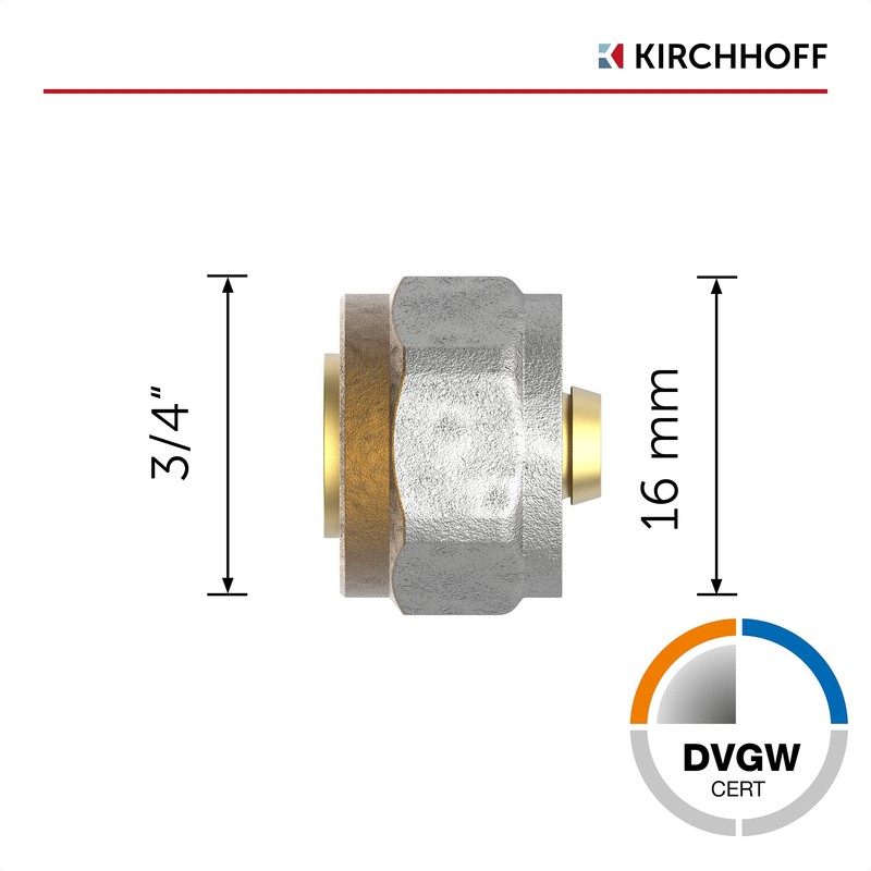 KIRCHHOFF MSVR Pipe, Set of 5, Compression Fitting 16 mm