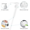 Pump Dispenser,2 Pcs Refillable Clear Plastic Press Pump Bottle 4CC