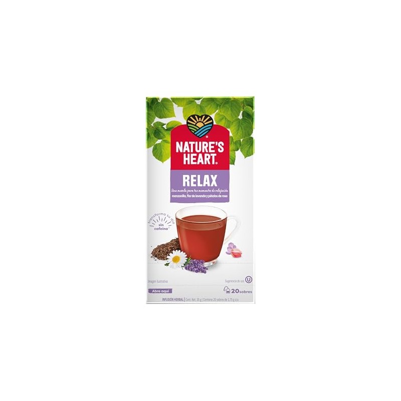 Nature's Heart, Té Relax, 35 gramos