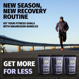 Coach Soak 3 Pack Bundle: Coach Soak Recovery Bath Soak, Epsom Salt Bulk - Bath Salts Bulk, 3 Pack Bundle - Total of 9 Pounds (Lavender)