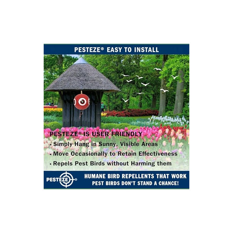 PESTEZE USA Bird Deterrent for Pool Predator Eye Balloon Repellent,