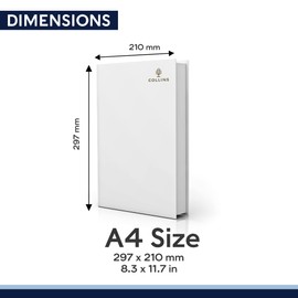 Collins Standard Desk Academic 2023-24 A4 Week To View Mid Year Diary Planner (Appointments) FSC MIX Paper School, College or University Term Journal - July 2023 to July 2024 - Blue - 40M.60-2324