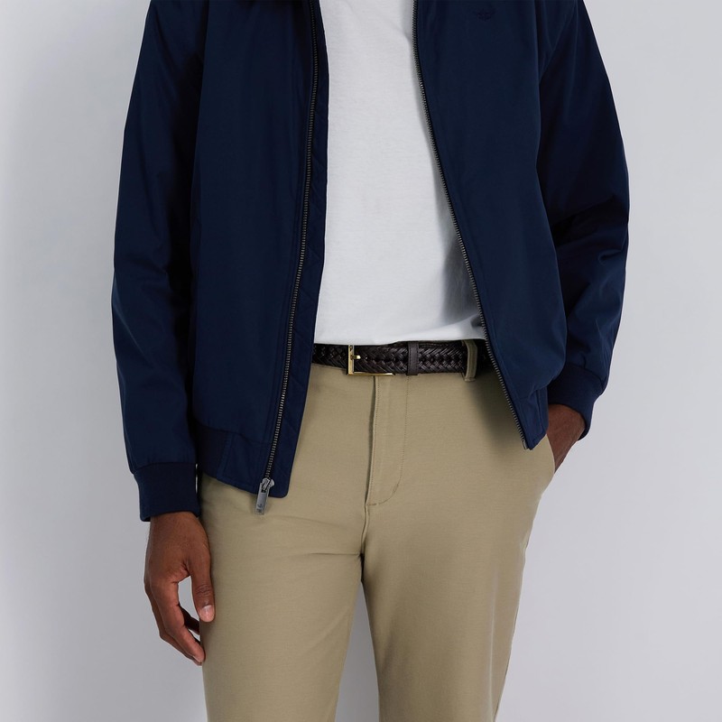 Dockers Men's Braided Belt, Brown, 30