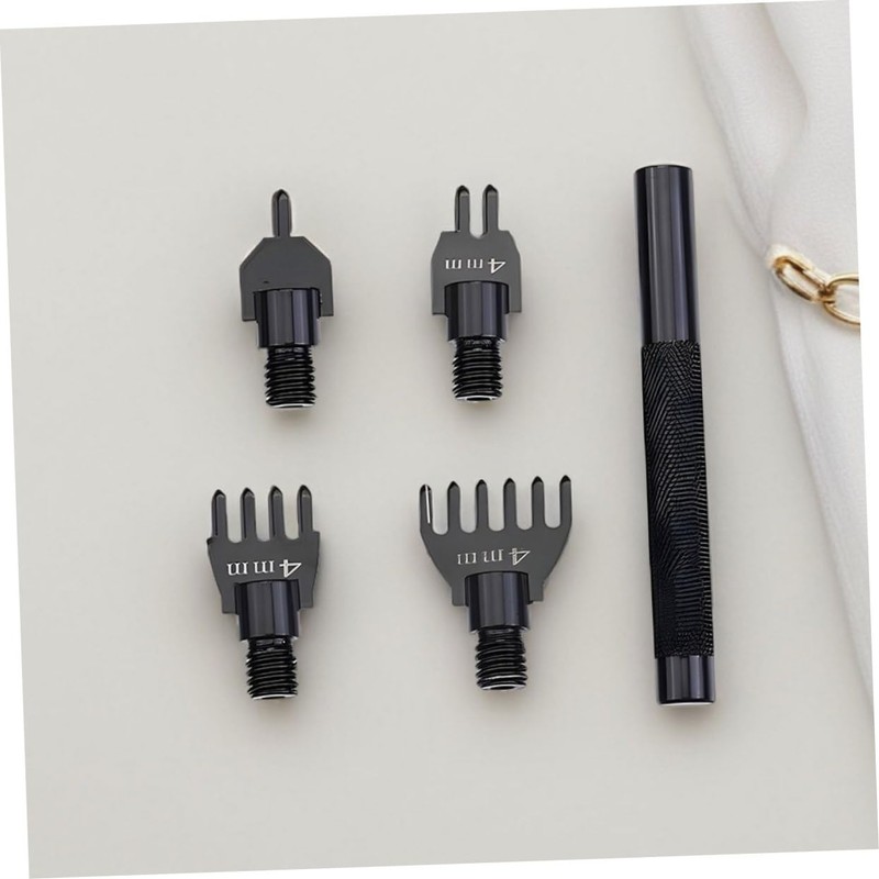 CHILDWEET 1 Set Detachable Leather Hole Punch Tool Kit DIY