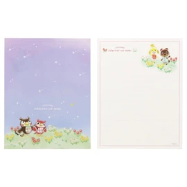 Sunstar Stationery Atsume Animal Crossing, Letter Set, Pink S8905770