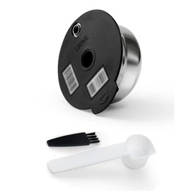 YUYUEMI Stainless Steel Capsules Cup,Refillable Coffee Filters Reusable Coffee Pods for Bosch Series Coffee Machine (180ML)