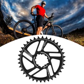 Risegun Bicycle Chainring 36T Narrow Wide Chainring for 8, 9, 10 and 11 Speed Chain, 36T Chainring, 3mm Offset, Direct Mount for SRAM GXP Crank (Black)
