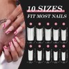 Acrylic Nail Tips Set, Venares 500 Pieces White Nail Tips
