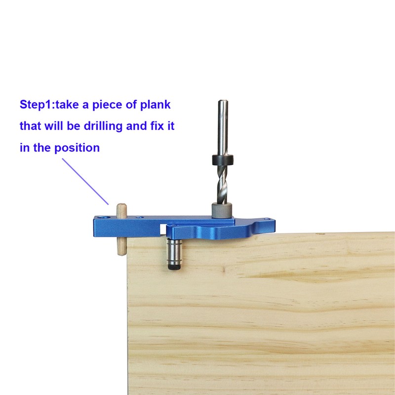 11Pcs Drill Hole Guide Jig Aluminium Alloy Dowel Drilling Locator