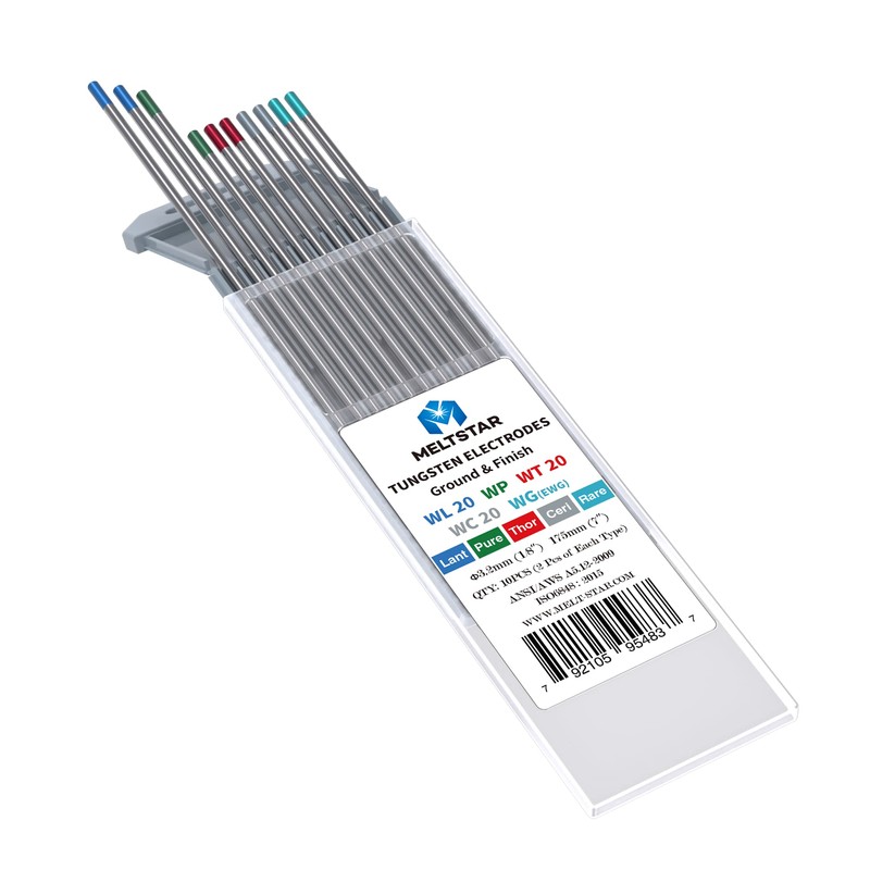 Meltstar TIG Welding Tungsten Electrodes Combination Settings Thoriated Pure Cerium