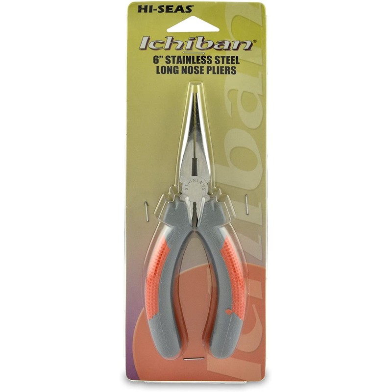 Hi-Seas - Alicates de Punta Larga (Acero Inoxidable), Plateado/Gris, 6