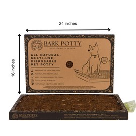 Bark Potty Bark Potty Disposable Dog Potty - Multi-Use, Odor Neutralizing, Non-Leaking - Lasts for Weeks - Indoor/Outdoor