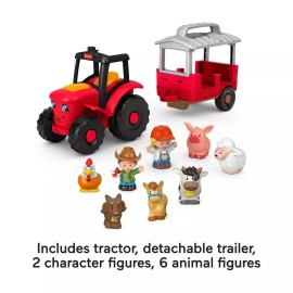 Fisher-Price Fisher Price Little People Caring For Animals Tractor & Figures Kids Infant toys