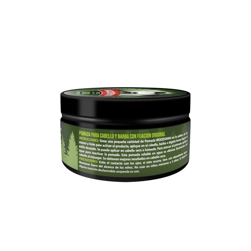 Woodsman - Pomada para Cabello y Barba Fijación Original 113g.