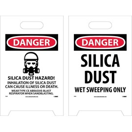 NMC FS41 Silica Dust Floor Sign