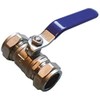 28mm Lever Ball Valve - Blue Handle