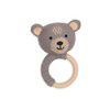 Jollein 101-007-67078 Rattle / Teether Bear Grey/Brown
