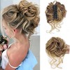 Hanaoops Claw Clip Messy Bun Hair Piece Wavy Curly Hair