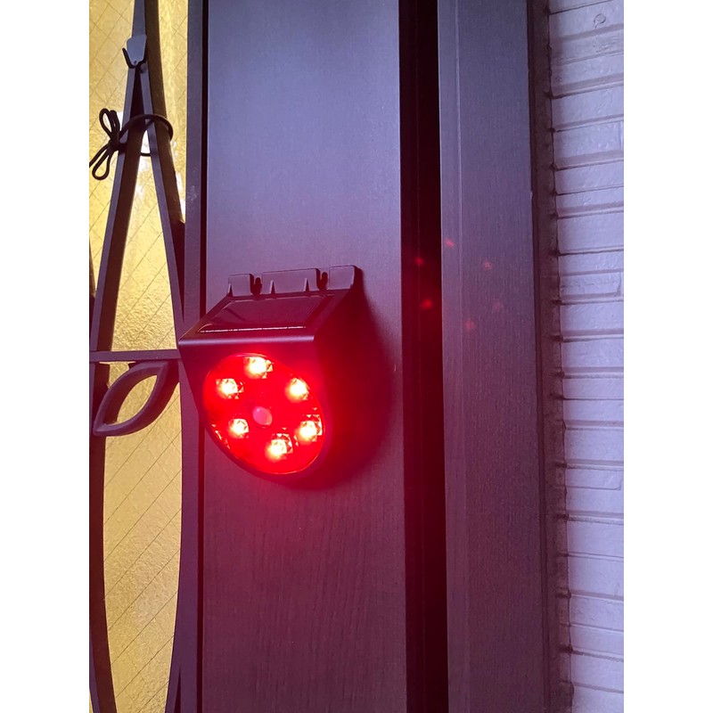 Set of 2 Solar Motion LED Rotating Light, Motion Sensor,