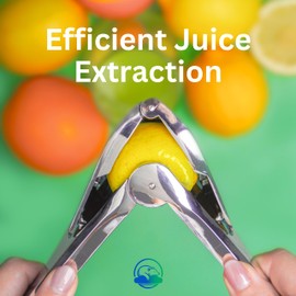 Sofkumo Heavy‑Duty Stainless Steel Lemon Squeezer | Hand Press Citrus Juicer for Lemons, Limes & Oranges – Ergonomic, Rust‑Proof, Dishwasher Safe