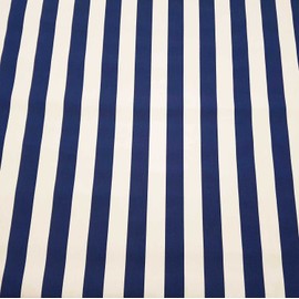 Fabric Sold by the Metre Awning Fabric Block Stripes Blue White Stripes UV Resistant Privacy Screen