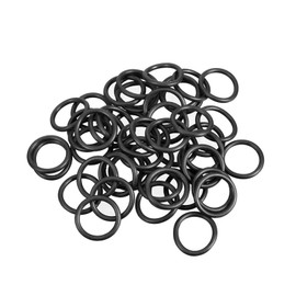 TA-VIGOR 50Pcs Nitrile Rubber O-Rings, 13mm OD 10mm ID 1.5mm Width Rubber Washers Spacer O-Rings Gasket kit, Metric Sealing Gasket for Hose, Faucet, Automotive, Plumbing
