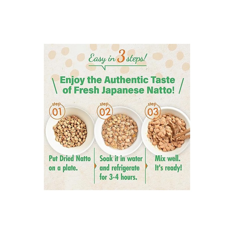 YAMASAN KYOTO UJI Japanese Natto Fermented Soybean 3 Set, 3