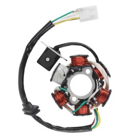 PRO BAT ATV Quad Go Kart Magneto Stator 6 Coils 5 Wires Pure Copper with Female Plug for 50cc 70cc 90cc 110cc 125cc ATV Dirt Bike Go Kart Mini-Choppers Motorcycle