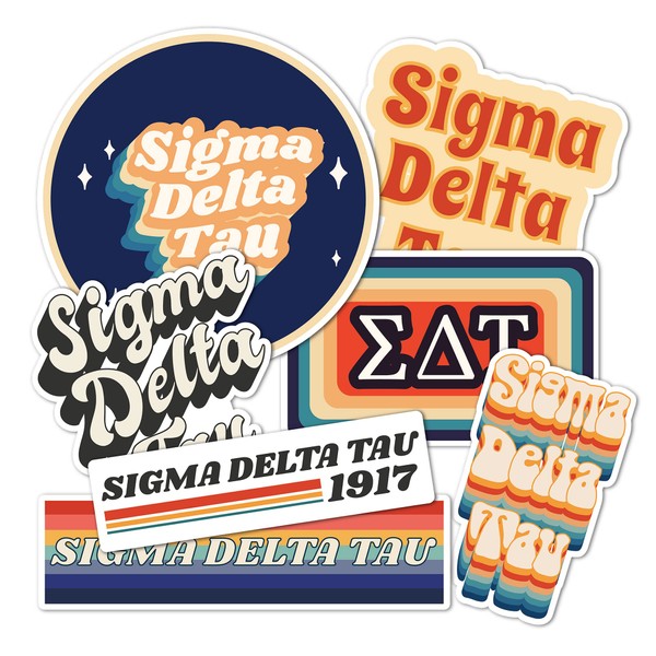 Desert Cactus Sigma Delta Tau Sticker 70's Themed Sheet Decal