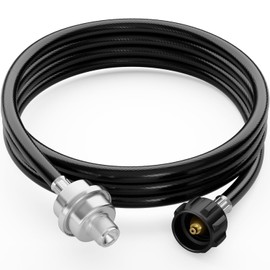 CALPOSE Propane Fuel Filter F273699 with 12FT Hose for Mr.Heater Buddy Portable Buddy and Big Buddy Heaters, Heater Propane Hose with QCC1/Type1 Adapter Connect 20-45 Lb Propane Tanks, Certification