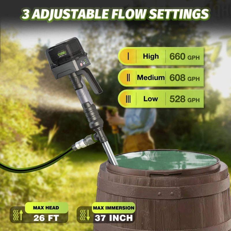 FLUENTPOWER Cordless Stick Water Transfer Pump with Brushless Motor(Tool Only)