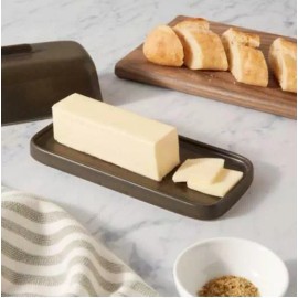 Project 62 Stoneware Tilley Butter Dish  (Dark Brown)