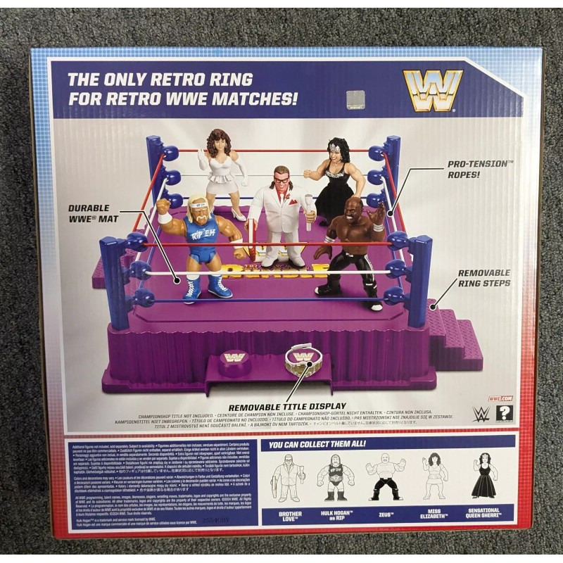 WWE WWF Retro Ring With Brother Love Hasbro Style Mattel