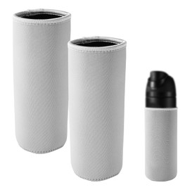 2pcs Water Bottle Sleeves for Owala FreeSip Plastic 25oz Replacement Accessories, Washable Neoprene Insulated Bottle Boot Cover Wrap Protector for Retaining Temperature & Avoiding Damage (Grey)