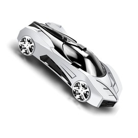 Tgoon Car Model Phone Holder, Cool Sporty Shape Slip Phone Stand with 360° Rotatable Center Console Phone Bracket for Office Home (Silver)