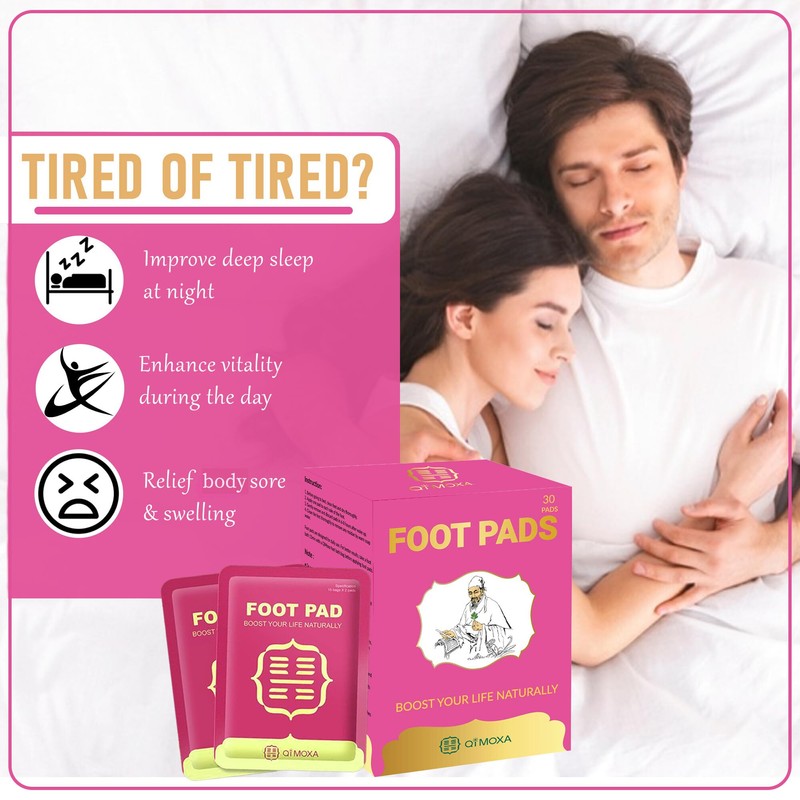 QiMOXA Upgraded Foot Pads-Nature Pads for Foot Care-Highly Effective Odor