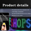 LED Car Sign Professional 13.7x4.0inch Thin Waterproof Scrolling Programmable Flexible