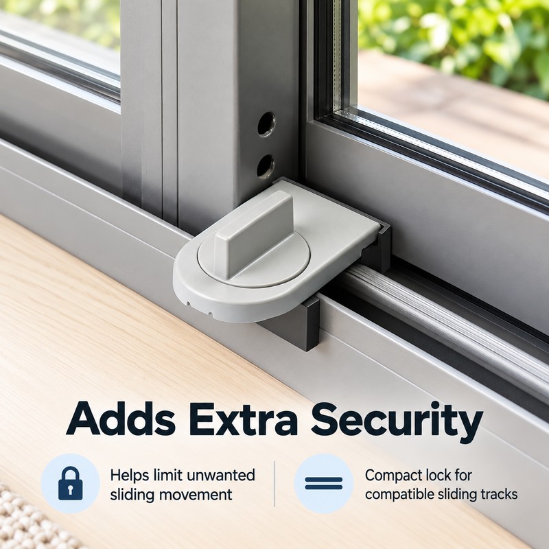 Sliding Door and Window Security Lock for Home Use –