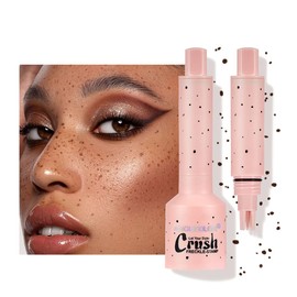 Freckle Stamp Pen, Natural-Looking Faux Freckles Maker, 5-Point Freckle Stamp Waterproof, Long-Lasting Lifelike Sunkissed Makeup, Easy One-Press Application, Trendy Gift for Women & Girls, 03 Deep