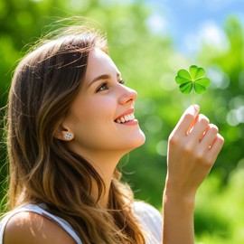 Reffeer 925 Sterling Silver Four Leaf Clover Earrings Stud for Women Teens CZ Clover Earrings Green St Patricks Day Earrings (C-Rose Gold Plated)