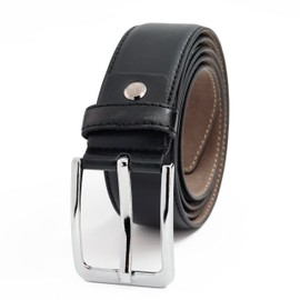 Eagle Epic Mens Belts Leather Classic Belts for Men, Men's Dress Black Belt Work Belt for Suits, Gift for Men Size 40