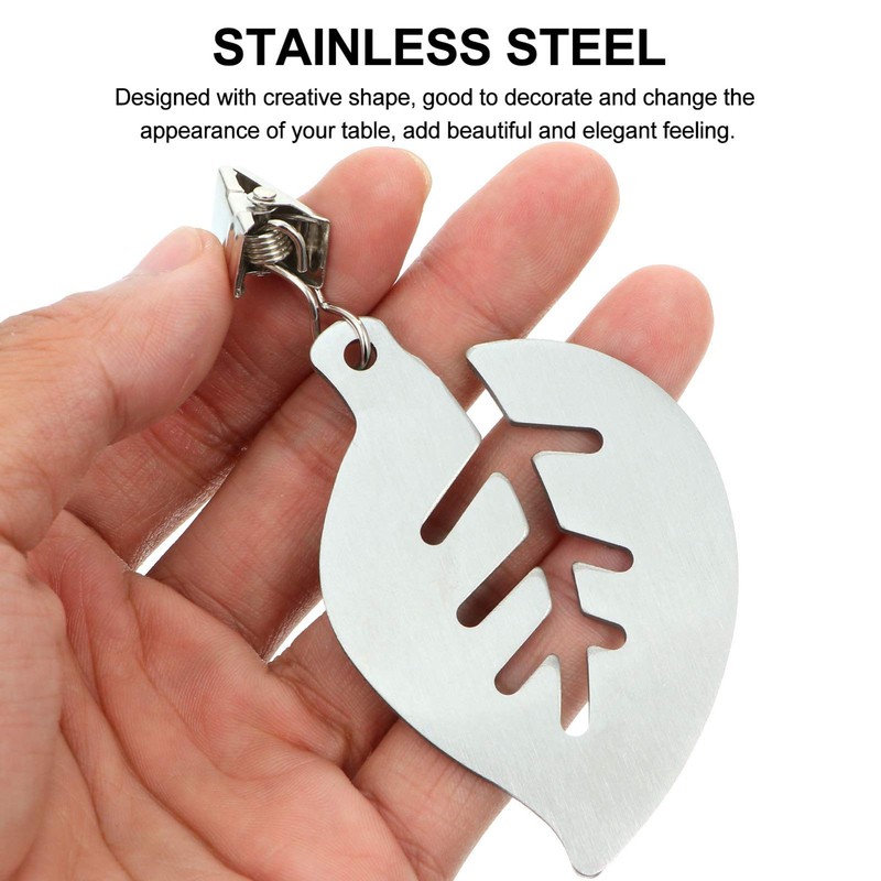 Gadpiparty Stainless Steel Table Cover Weights Outdoor Picnic Table Clips